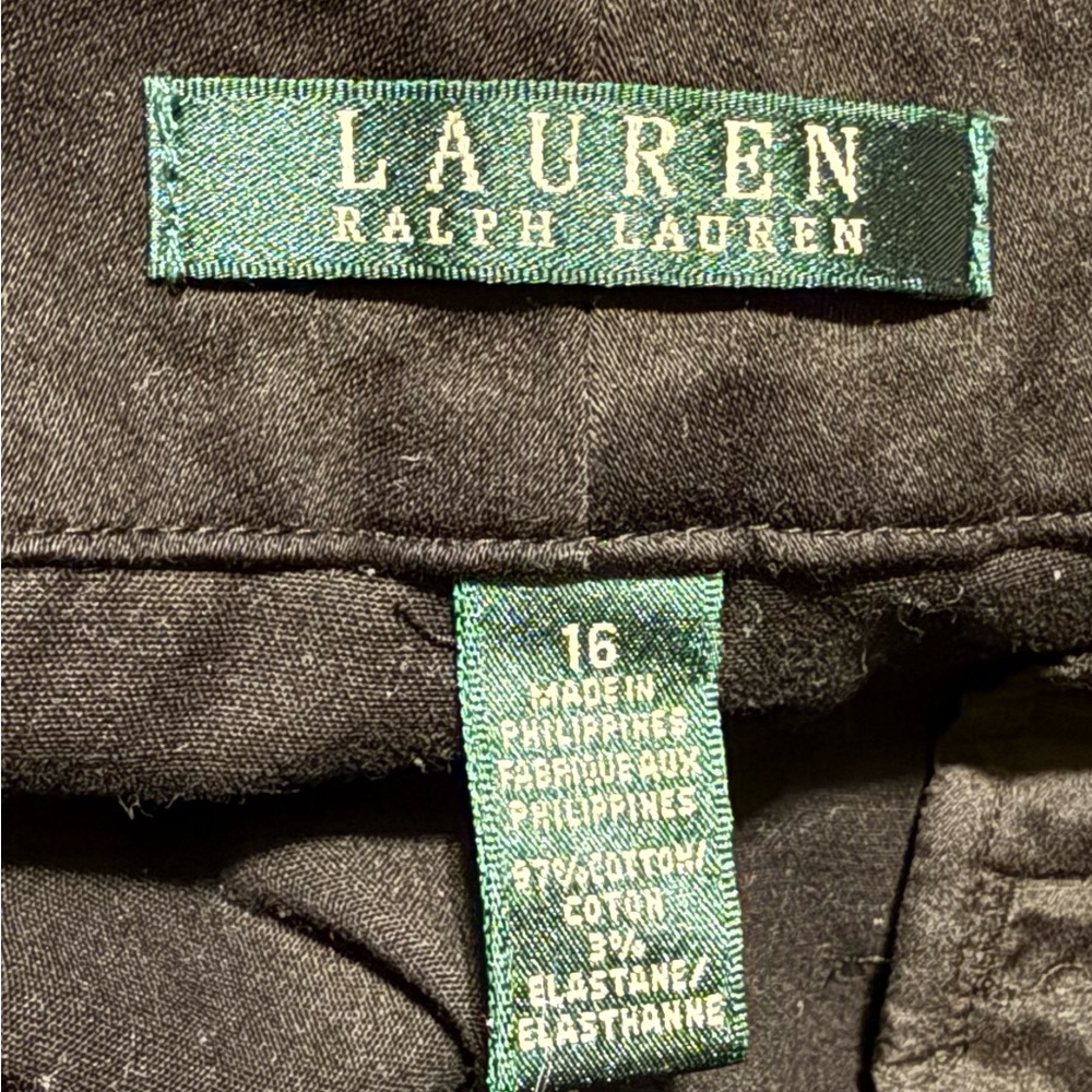 EUC Lauren Ralph Lauren Women’s Black Dressy Bermuda Shorts - 16 - Picture 7 of 8